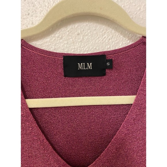 Revolve MLM the label pink ombre purple sleeveless glitter top size M - Picture 3 of 6